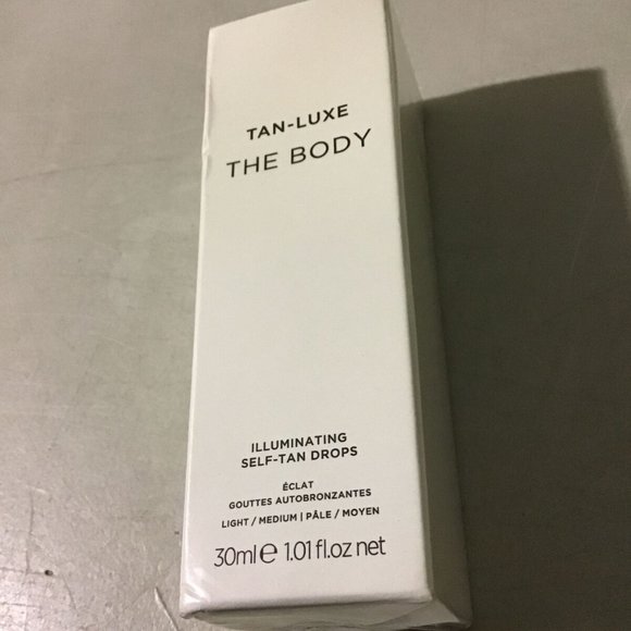 NWT TAN-LUXE THE BODY ILLUMINATING SELF-TAN DROPS LIGHT/MEDIUM 1.01 FL OZ - Picture 1 of 4